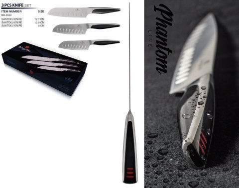 ZESTAW 3 NOŻY SANTOKU BERLINGER HAUS PHANTOM BH-2024 ZESTAW 3 NOŻY SANTOKU BERLINGER HAUS PHANTOM BH-2024