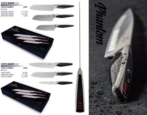 ZESTAW 3 NOŻY SANTOKU BERLINGER HAUS PHANTOM BH-2024 ZESTAW 3 NOŻY SANTOKU BERLINGER HAUS PHANTOM BH-2024