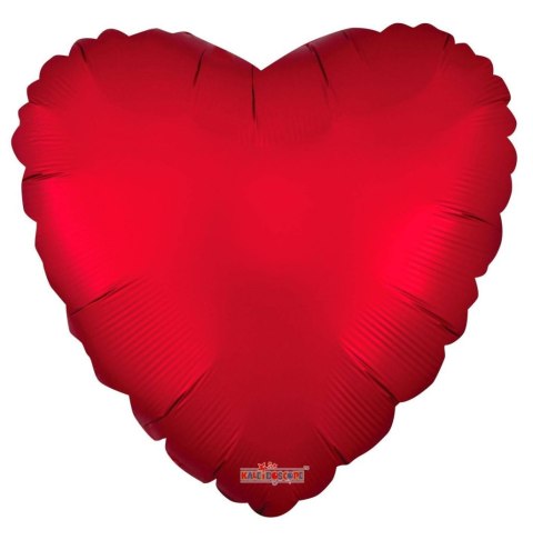 Balon Foliowy Serce, Czerwony Mat, 46 cm Kaleidoscope Balon Foliowy Serce, Czerwony Mat, 46 cm Kaleidoscope