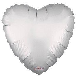 Balon Foliowy Serce, Srebrny Mat, 46 cm Kaleidoscope