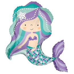 Balon Foliowy Syrena Mermaid, 92 cm Kaleidoscope