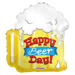 Balon foliowy Kufel Piwa Happy BeerDay 46cm Kaleidoscope
