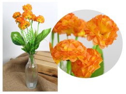 Bukiet 2szt GOŹDZIK wys. 38 cm 6 łodyg (9 kwiatów 4,5 cm) POMARAŃCZOWY KMD-2410D