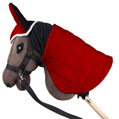 Derka dwustronna i nauszniki Skippi dla Hobby Horse - czerwona i czarna Derka dwustronna i nauszniki Skippi dla Hobby Horse - czerwona i czarna