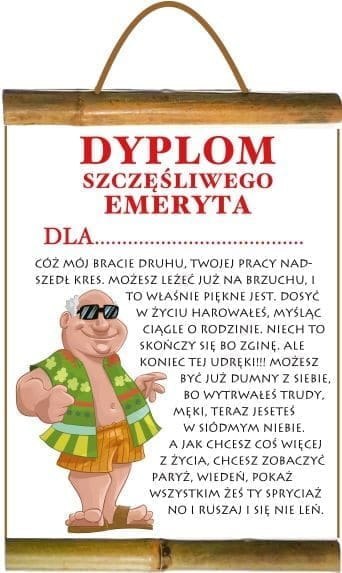 Dyplom do wypisania Emeryta Dyplom do wypisania Emeryta