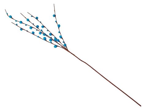 Gałązka 5szt ozdobna bazie dł.110cm mix kolorów Gałązka 5szt ozdobna bazie dł.110cm mix kolorów