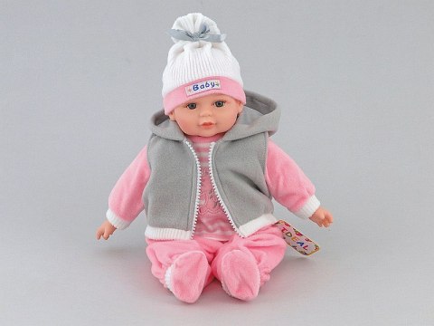 Lalka bobas 35cm z polskim dźwiękiem, śpiewa i mówi po polsku w pudełku Lalka bobas 35cm z polskim dźwiękiem, śpiewa i mówi po polsku w pudełku