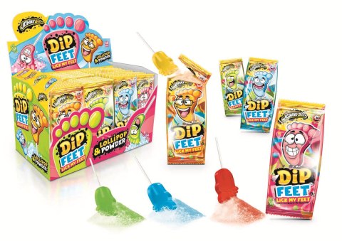 Lizak z kwaśną oranżadką w proszku Dip FEET 9g x 48 szt. Lizak z kwaśną oranżadką w proszku Dip FEET 9g x 48 szt.