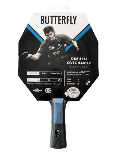 Rakietka do Tenisa Stołowego BUTTERFLY Ovtcharov Sapphire Rakietka do Tenisa Stołowego BUTTERFLY Ovtcharov Sapphire