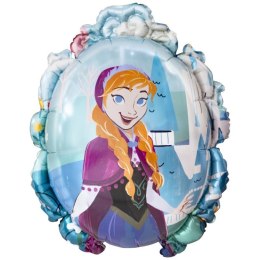 Balon Foliowy Frozen, Kraina Lodu, Dwustronny, Lustro, Anna i Elsa , 45 × 59 cm Amscan / Anagram