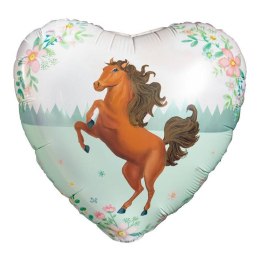 Balon Foliowy - koń, serce, 43cm Amscan / Anagram