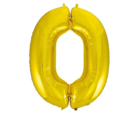 Balon foliowy B&C "Cyfra 0" złota 92cm | FG-C85Z0 Balon foliowy B&C "Cyfra 0" złota 92cm | FG-C85Z0