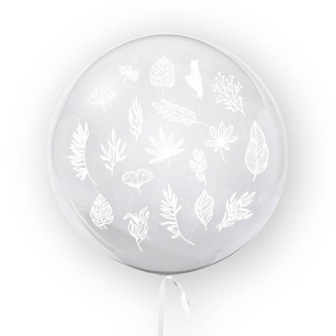 Balon przezroczysty Liście, 45cm Tuban Balon przezroczysty Liście, 45cm Tuban
