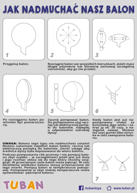 Balon przezroczysty z nadrukiem Kocham Cię, różowy 45cm Tuban Balon przezroczysty z nadrukiem Kocham Cię, różowy 45cm Tuban