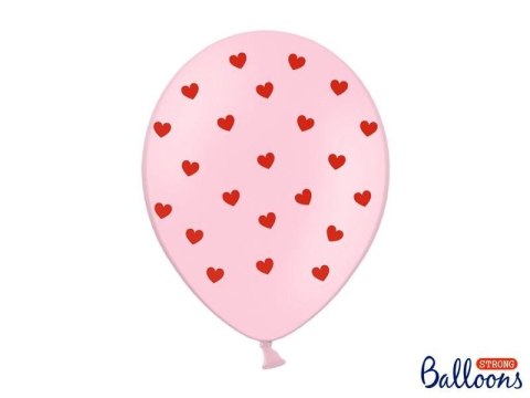Balony 30 cm, Serca, Pastel Baby Pink (1 op. / 50 szt.) Partydeco Balony 30 cm, Serca, Pastel Baby Pink (1 op. / 50 szt.) Partydeco