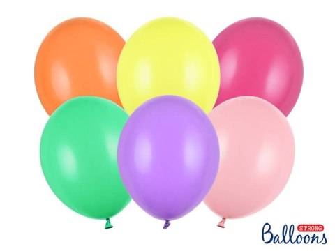 Balony lateksowe Strong, Kolorowe, Pastel Mix, 30 cm, 100 szt. Partydeco Balony lateksowe Strong, Kolorowe, Pastel Mix, 30 cm, 100 szt. Partydeco