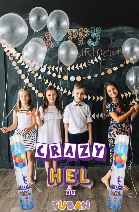 Crazy Hel Butelka, Puszka z Helem na 3 baloniki Tuban Crazy Hel Butelka, Puszka z Helem na 3 baloniki Tuban