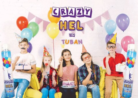 Crazy Hel Butelka, Puszka z Helem na 3 baloniki Tuban Crazy Hel Butelka, Puszka z Helem na 3 baloniki Tuban
