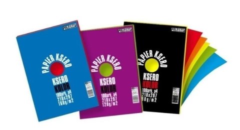 Papier ksero kolor 100arkuszy A4 160G/M2 Papier ksero kolor 100arkuszy A4 160G/M2