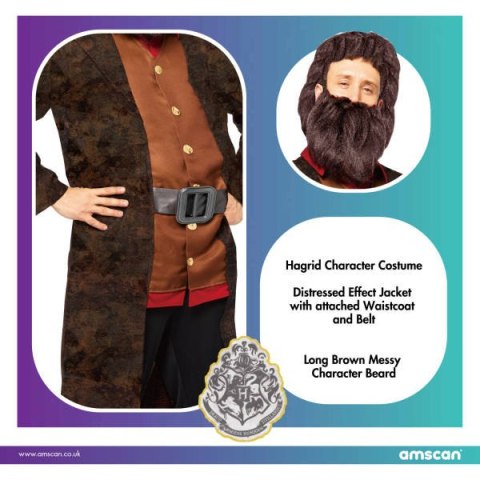 Strój, Kostium przebranie Hagrid Harry Potter, rozmiar XL Amscan / Anagram Strój, Kostium przebranie Hagrid Harry Potter, rozmiar XL Amscan / Anagram
