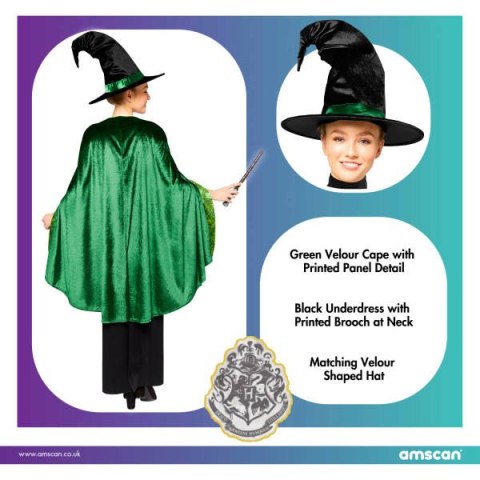 Strój, Kostium przebranie Profesor McGonagall Harry Potter, rozmiar M Amscan / Anagram Strój, Kostium przebranie Profesor McGonagall Harry Potter, rozmiar M Amscan / Anagram