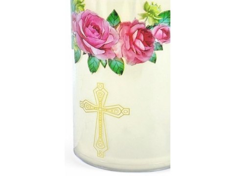 Świeczka led w obudowie z płomieniem - 15cm "Pamiętamy Na zawsze w naszych sercach"41511 Świeczka led w obudowie z płomieniem - 15cm "Pamiętamy Na zawsze w naszych sercach"41511