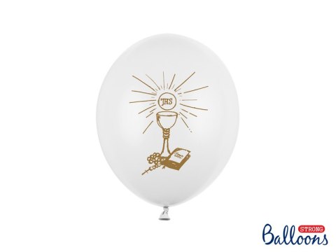Balony 6szt 27cm KOMUNIA ŚWIĘTA IHS SB12P-109Z Balony 6szt 27cm KOMUNIA ŚWIĘTA IHS SB12P-109Z