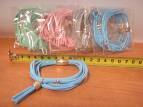 Bransoletka 12szt. rzemyk Bransoletka 12szt. rzemyk