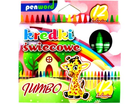 Kredki świecowe 12szt. JUMBO Kredki świecowe 12szt. JUMBO