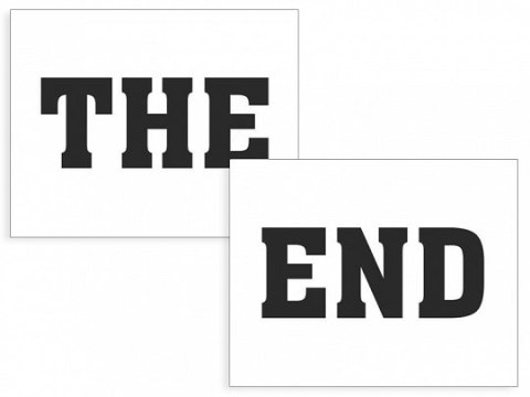 Naklejki na buty THE END | NB7 Naklejki na buty THE END | NB7