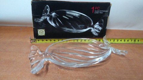 Półmisek szklany 9x20cm CUKIEREK Półmisek szklany 9x20cm CUKIEREK