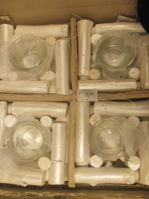 Świecznik biały na tea light 4 SZT TG13123 Świecznik biały na tea light 4 SZT TG13123
