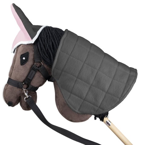 Derka dwustronna i nauszniki Skippi dla Hobby Horse - różowa i szara Derka dwustronna i nauszniki Skippi dla Hobby Horse - różowa i szara