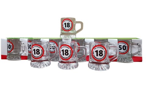 Kieliszek kufelek 6szt. 18-nastka 25ml Kieliszek kufelek 6szt. 18-nastka 25ml