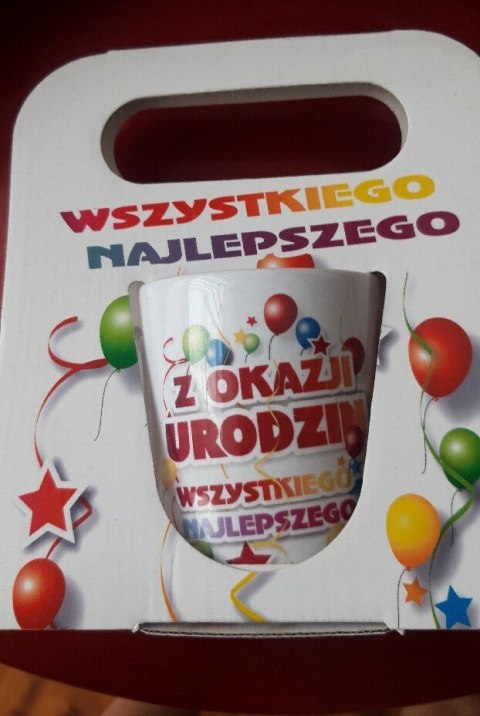 Kubek w torebce urodzinowy WSZYSTKIEGO NAJLEPSZEGO Kubek w torebce urodzinowy WSZYSTKIEGO NAJLEPSZEGO