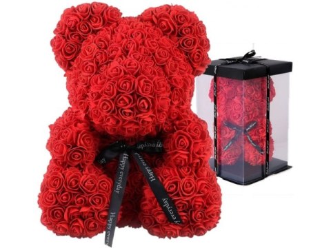 Miś z róż 25cm 720918 Miś z róż 25cm 720918