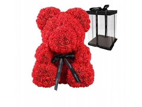 Miś z róż 25cm 720918 Miś z róż 25cm 720918