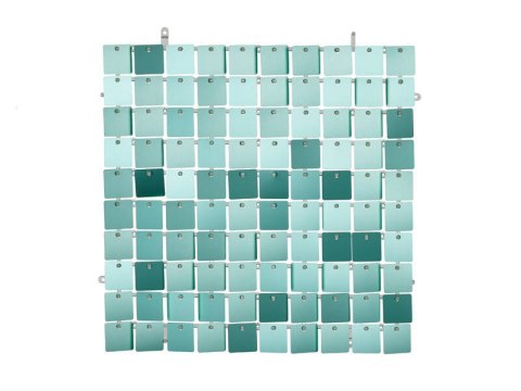 Panel cekinowy, kwadraty, cekiny blady turkus, 30x30cm Partydeco Panel cekinowy, kwadraty, cekiny blady turkus, 30x30cm Partydeco