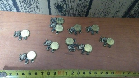 Słonik metalowy 1-grosz 10szt. Słonik metalowy 1-grosz 10szt.