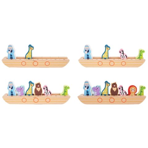 Tooky Toy Drewniana Arka Noego + Książeczka z Zagadkami Tooky Toy Drewniana Arka Noego + Książeczka z Zagadkami