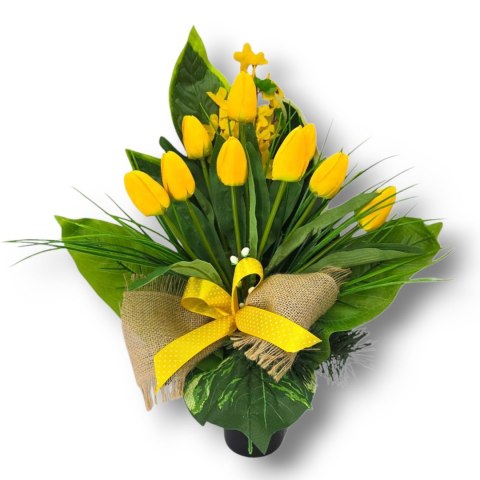 WIOSENNY BUKIET WKŁAD DO WAZONU TULIPANY KWIATY NA CMENTARZ GRÓB POMNIK WIOSENNY BUKIET WKŁAD DO WAZONU TULIPANY KWIATY NA CMENTARZ GRÓB POMNIK