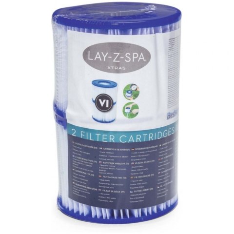 Wymienny Filtr Filter Wkład do Pompy Basenowej Basenu LAY-Z Typ VI 2 szt. Wymienny Filtr Filter Wkład do Pompy Basenowej Basenu LAY-Z Typ VI 2 szt.