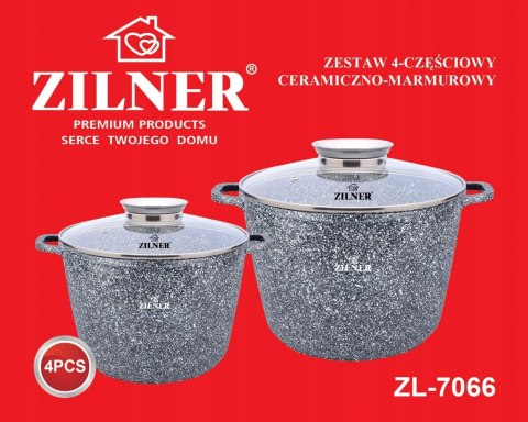 ZESTAW 2 GARNKÓW MARMUROWYCH 10L + 6.2L ZILNER ZL-7066 ZESTAW 2 GARNKÓW MARMUROWYCH 10L + 6.2L ZILNER ZL-7066