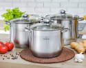 ZESTAW 3 GARNKÓW GASTRONOMICZNYCH 11 13 16L ZILNER ZL-7351