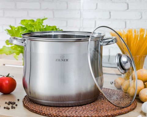ZESTAW 3 GARNKÓW GASTRONOMICZNYCH 7 9 11L ZILNER ZL-7350 ZESTAW 3 GARNKÓW GASTRONOMICZNYCH 7 9 11L ZILNER ZL-7350