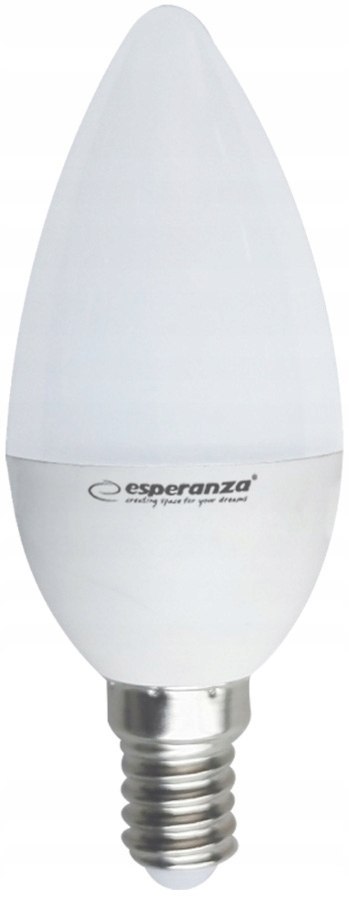 Żarówka led C37 / gniazdo E14 - 5W, wysoka wydajność - ciepła barwa światła ELL145 Żarówka led C37 / gniazdo E14 - 5W, wysoka wydajność - ciepła barwa światła ELL145