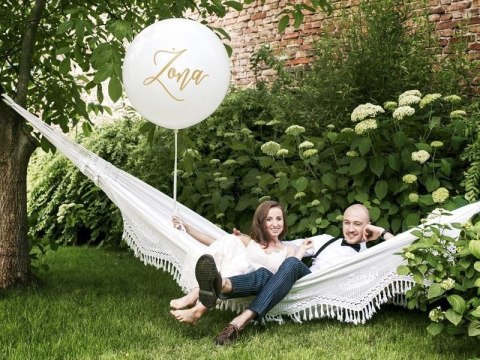 Balon Gigant 1 m, Żona, biały Partydeco Balon Gigant 1 m, Żona, biały Partydeco