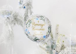 Balon foliowy ''Pierwsza Komunia Święta'', 45 cm Partydeco