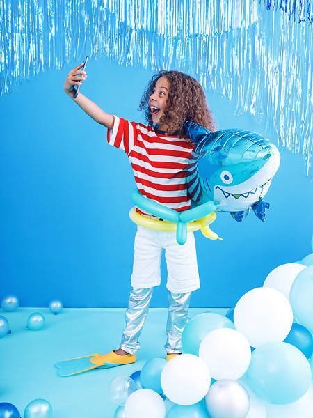 Balon foliowy Rekin Shark, 103x63cm Partydeco Balon foliowy Rekin Shark, 103x63cm Partydeco