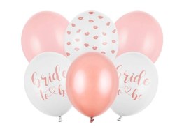 Balony lateksowe Bride to be na Wieczór Panieński 30cm, 6 szt. Partydeco